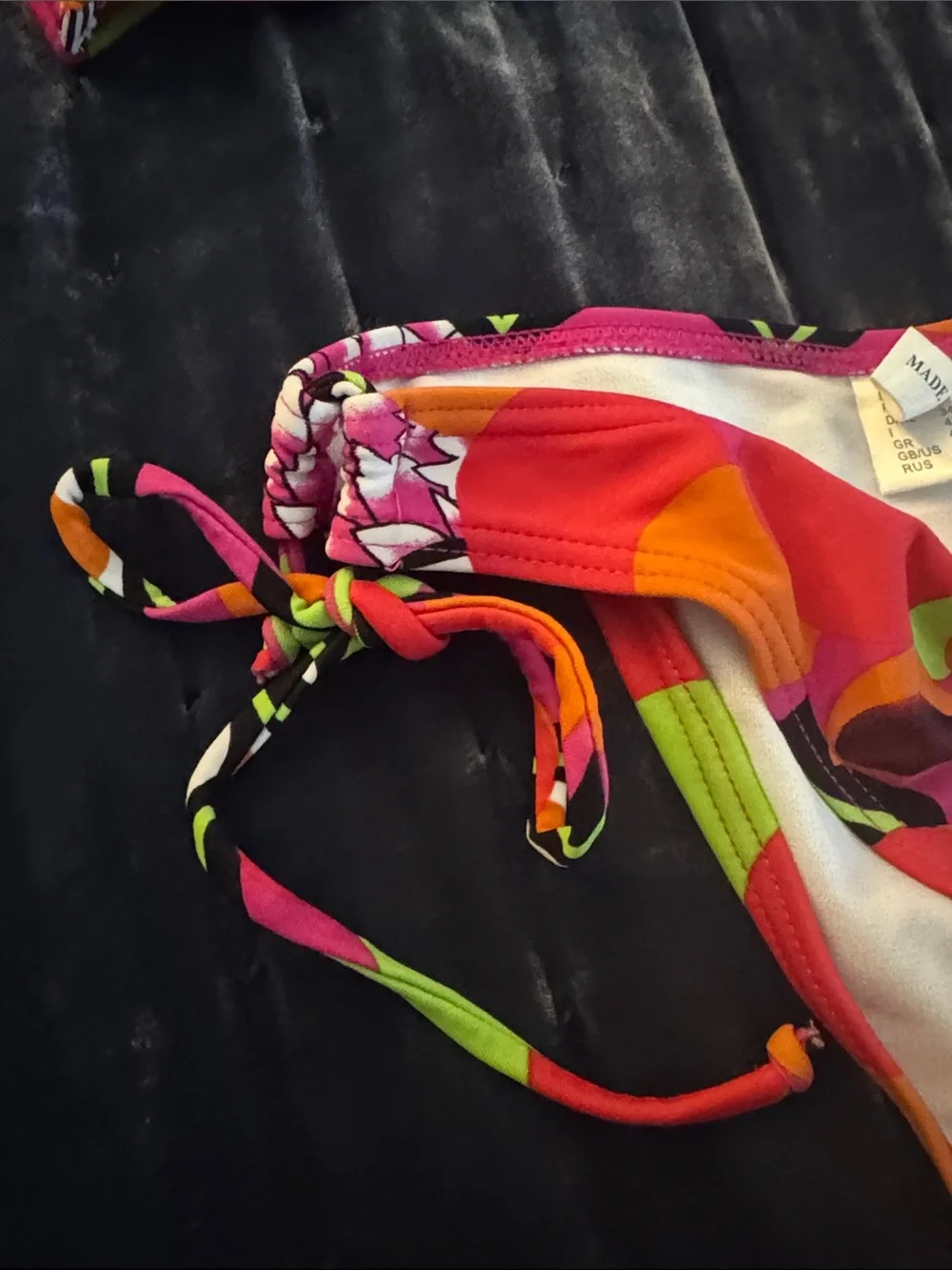 Vibrant Retro Print Two-Piece Bikini Set